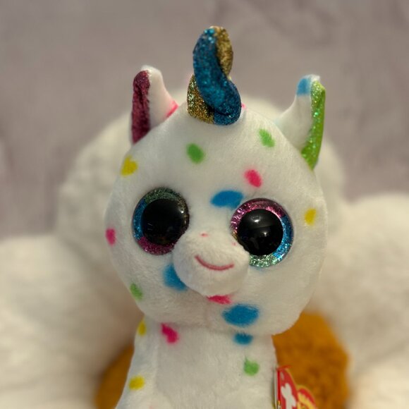Harmonie TY Beanie Boos Unicorn Polka Dot Plush Stuffie 2020 (SKU: 274TO) - Picture 5 of 12